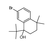 1-t-butyl-1-hydroxy 4,4-dimethyl-7-bromo-1,2,3,4-tetrahydronaphthalene Structure