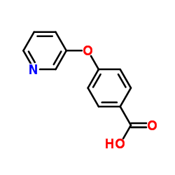 4-(Pyridin-3-yloxy)benzoic acid Structure