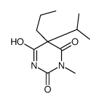 1-methyl-5-propan-2-yl-5-propyl-1,3-diazinane-2,4,6-trione结构式
