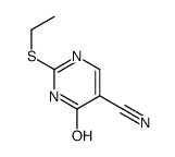 2-ethylsulfanyl-6-oxo-1H-pyrimidine-5-carbonitrile结构式