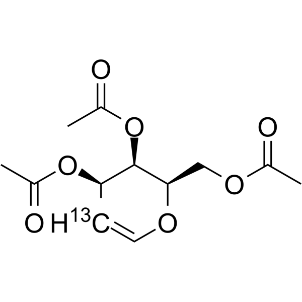 三-O-乙酰基-D-[2-13C]半乳糖结构式