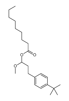 [3-(4-tert-butylphenyl)-1-methoxypropyl] nonanoate Structure