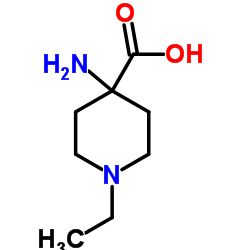 4-氨基-1-乙基-4-哌啶羧酸结构式