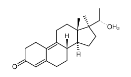 20-Hydroxy-17α-methyl-nor-19-pregnadien-4,9-on-3 Structure