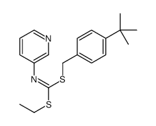 (4-(1,1-Dimethylethyl)phenyl)methyl ethyl 3-pyridinylcarbonimidodithioate结构式