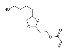 2-[4-(4-hydroxybutyl)-1,3-dioxolan-2-yl]ethyl prop-2-enoate结构式