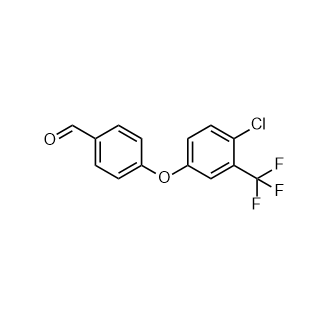 4-(4-Chloro-3-(trifluoromethyl)phenoxy)benzaldehyde Structure