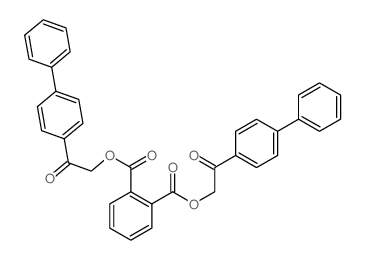 bis[2-oxo-2-(4-phenylphenyl)ethyl] benzene-1,2-dicarboxylate结构式