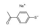 sodium 4-mercaptoacetophenone结构式