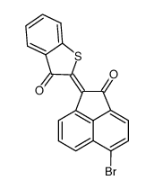 2-(5-bromo-2-oxo-acenaphthen-1-ylidene)-benzo[b]thiophen-3-one结构式