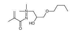 1-(3-Butoxy-2-hydroxypropyl)-1,1-dimethyl-2-(2-methyl-1-oxo-2-propenyl)hydrazin-1-ium-2-ide picture