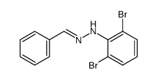 benzaldehyde-(2,6-dibromo-phenylhydrazone)结构式