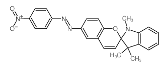 (4-nitrophenyl)-(1',3',3'-trimethylspiro[chromene-2,2'-indole]-6-yl)diazene Structure