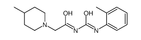 N-[(2-methylphenyl)carbamoyl]-2-(4-methylpiperidin-1-yl)acetamide结构式