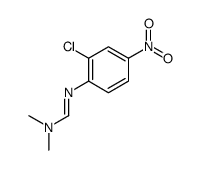 N'-(2-chloro-4-nitrophenyl)-N,N-dimethylmethanimidamide结构式