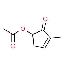 2-Cyclopenten-1-one, 5-(acetyloxy)-2-methyl- (9CI) Structure