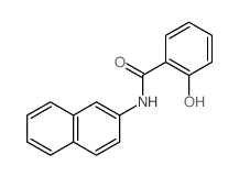 2-hydroxy-N-naphthalen-2-yl-benzamide结构式