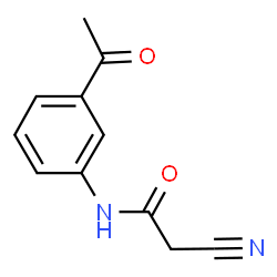 N-(3-Acetylphenyl)-2-cyanoacetamide Structure