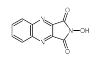 2-hydroxypyrrolo[3,4-b]quinoxaline-1,3-dione结构式