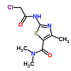 2-(2-CHLORO-ACETYLAMINO)-4-METHYL-THIAZOLE-5-CARBOXYLIC ACID DIMETHYLAMIDE structure