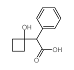 Benzeneacetic acid, a-(1-hydroxycyclobutyl)- structure