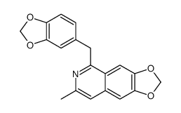 7-Methyl-5-piperonyl-1,3-dioxolo[4,5-g]isoquinoline结构式