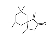 1,7,7,9,9-pentamethyl-4-methylidenespiro[4.5]decan-3-one Structure