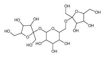 O-beta-D-fructofuranosyl-(2→6)-beta-D-fructofuranosyl-alpha-D-glucopyranoside structure