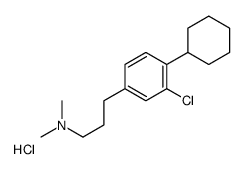 3-(3-chloro-4-cyclohexylphenyl)-N,N-dimethylpropan-1-amine,hydrochloride Structure