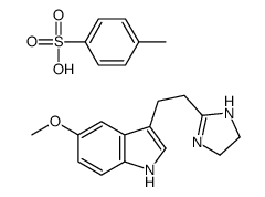 3-[2-(4,5-dihydro-1H-imidazol-2-yl)ethyl]-5-methoxy-1H-indole,4-methylbenzenesulfonic acid结构式