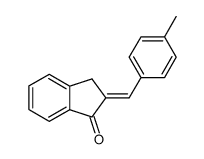 (E)-2-(4-methylbenzylidene)-2,3-dihydro-1H-inden-1-one Structure