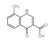 8-甲基-4-氧代-1,4-二氢-喹啉-3-羧酸结构式
