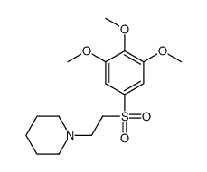 Piperidine, 1-(2-(3,4,5-trimethoxyphenyl)sulfonylethyl)- structure