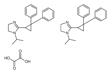 2-(2,2-diphenylcyclopropyl)-1-propan-2-yl-4,5-dihydroimidazole,oxalic acid结构式