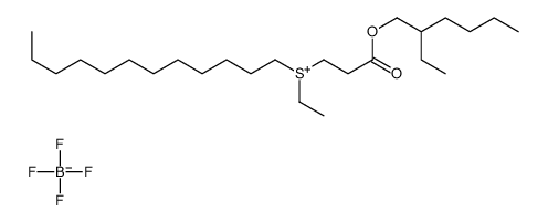 dodecylethyl[3-[(2-ethylhexyl)oxy]-3-oxopropyl]sulphonium tetrafluoroborate(1-) structure