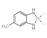 DICHLORO(4-METHYL-o-PHENYLENEDI-AMMINE)PLATINUM(II)结构式