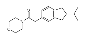 4-[(2-isopropyl-indan-5-yl)-thioacetyl]-morpholine结构式