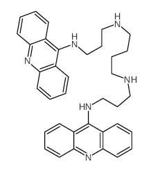 N,N-bis[3-(acridin-9-ylamino)propyl]butane-1,4-diamine structure