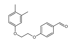 4-[2-(3,4-dimethylphenoxy)ethoxy]benzaldehyde结构式