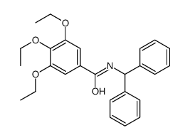 N-benzhydryl-3,4,5-triethoxybenzamide结构式