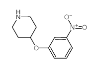 3-硝基苯基4-哌啶基醚结构式