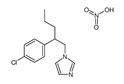 1-[2-(4-chlorophenyl)pentyl]imidazole,nitric acid Structure