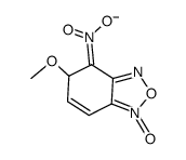 5-methoxy-4-aci-nitro-4,5-dihydro-benzo[1,2,5]oxadiazole 1-oxide; deprotonated form Structure