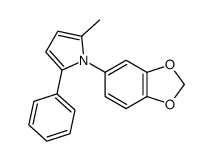 1-(1,3-benzodioxol-5-yl)-2-methyl-5-phenylpyrrole Structure