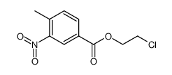 2-chloroethyl 3-nitro-p-toluate structure
