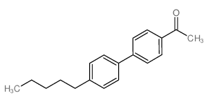 4-ACETYL-4'-N-PENTYLBIPHENYL structure