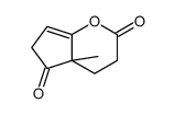 4a-methyl-4,6-dihydro-3H-cyclopenta[b]pyran-2,5-dione结构式