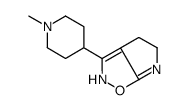 4H-Pyrrolo[3,2-d]isoxazole,5,6-dihydro-3-(1-methyl-4-piperidinyl)-(9CI)结构式