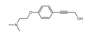 3-{4-[2-(dimethylamino)ethoxy]phenyl}prop-2-yn-1-ol结构式