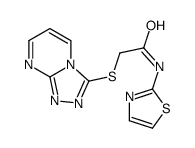 Acetamide, N-2-thiazolyl-2-(1,2,4-triazolo[4,3-a]pyrimidin-3-ylthio)- (9CI)结构式
